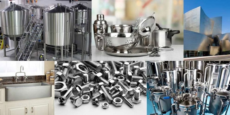 Ứng dụng của inox 304 trong công nghiệp