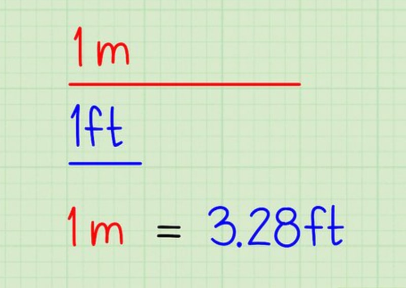 1m bằng bao nhiêu feet