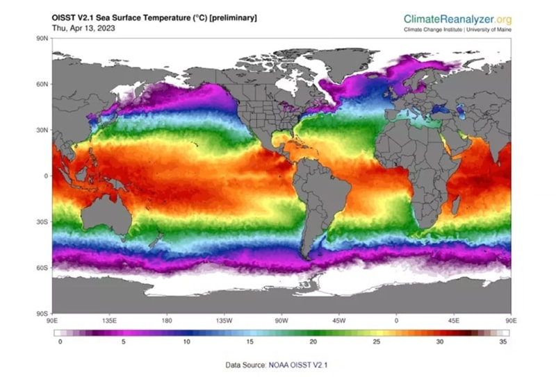 Biên độ nhiệt độ đại dương