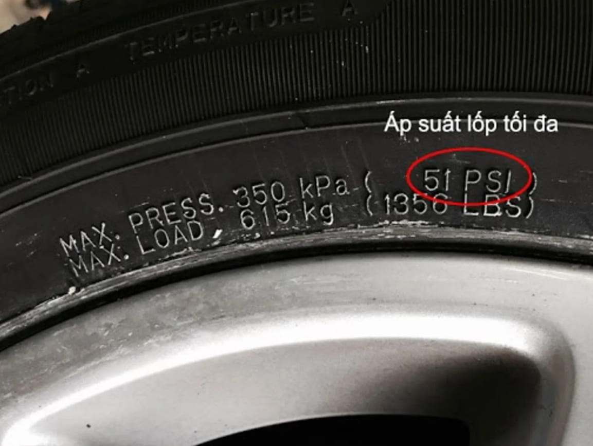 PSI trong áp suất lốp xe